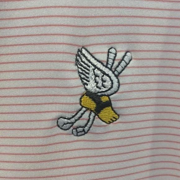 Peter Millar Nanoluxe Pink Cotton Short Sleeve Golf Polo Shirt Mens XL‎ (779) - Picture 4 of 7